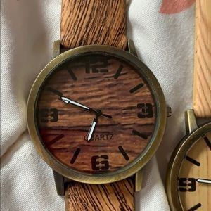 New Men’s Faux wooden watch walnut